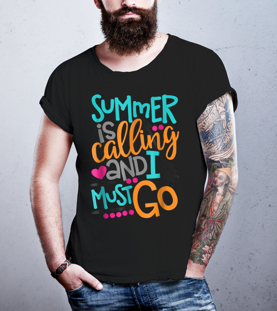 Summer Is Calling And I Must Go Heart Arrow T-Shirt