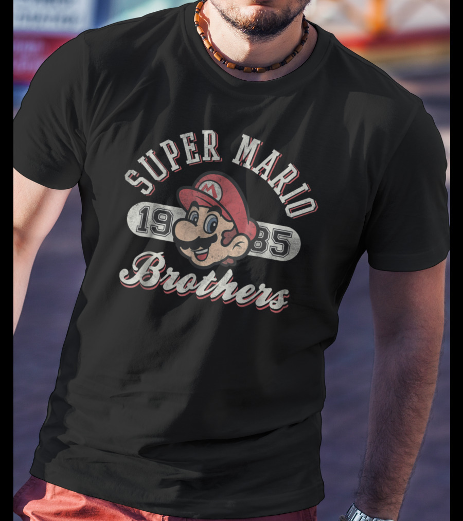 Super Mario Brothers 1985 Vintage Face T-Shirt