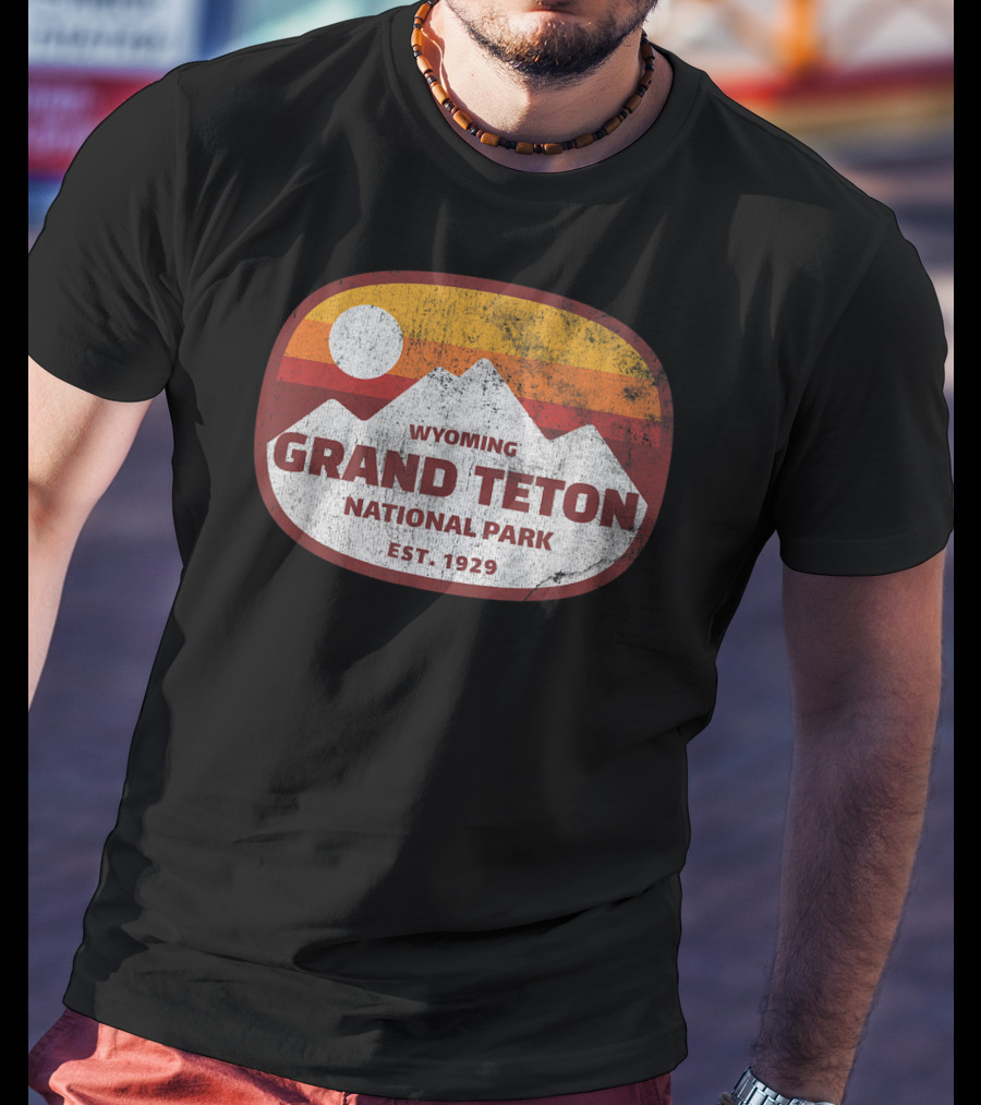 Wyoming Grand Teton National Park Est. 1929 Retro T-Shirt