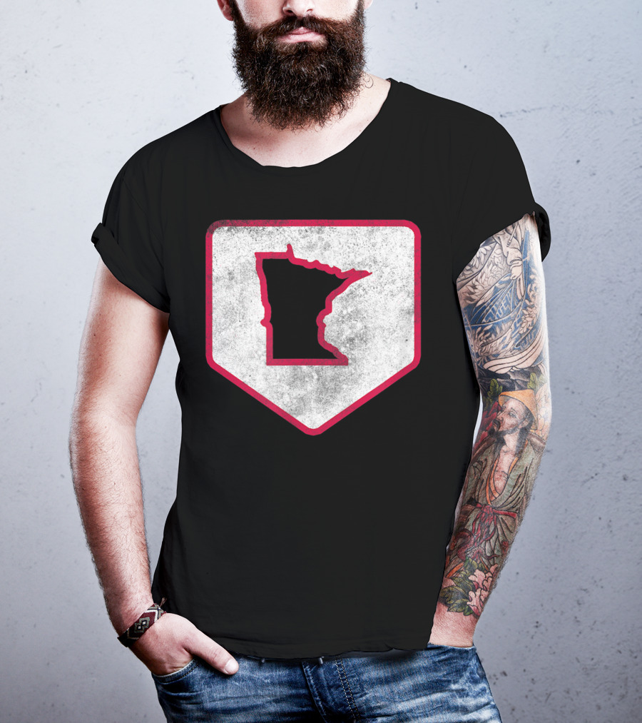 Vintage Minnesota Baseball Home Plate MPLS STP T-Shirt