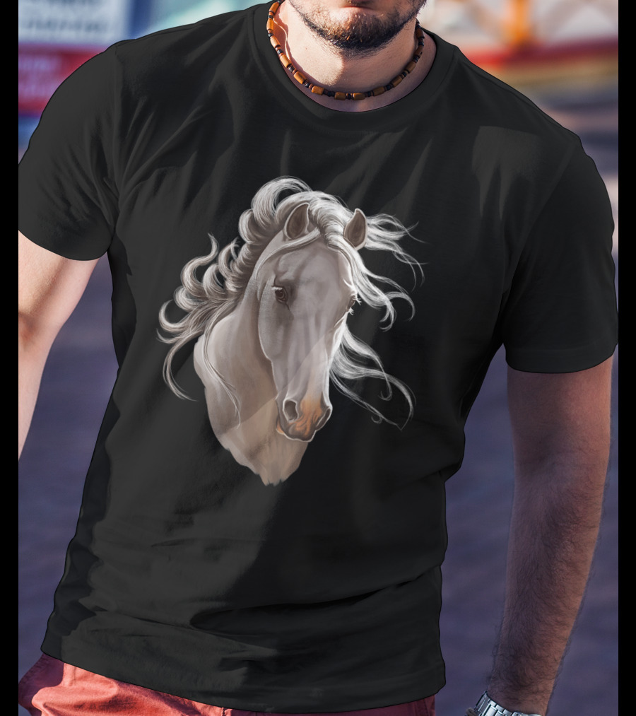 Adorable Horses Artwork With Majestic Horse T-Shirt