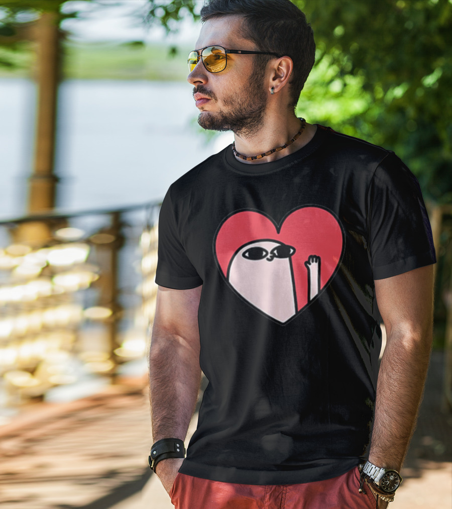 Ketnipz Heart Cartoon Character In T-Shirt