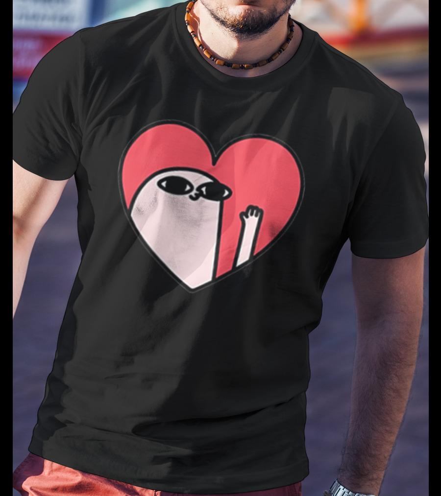 Ketnipz Heart Cartoon Character In T-Shirt