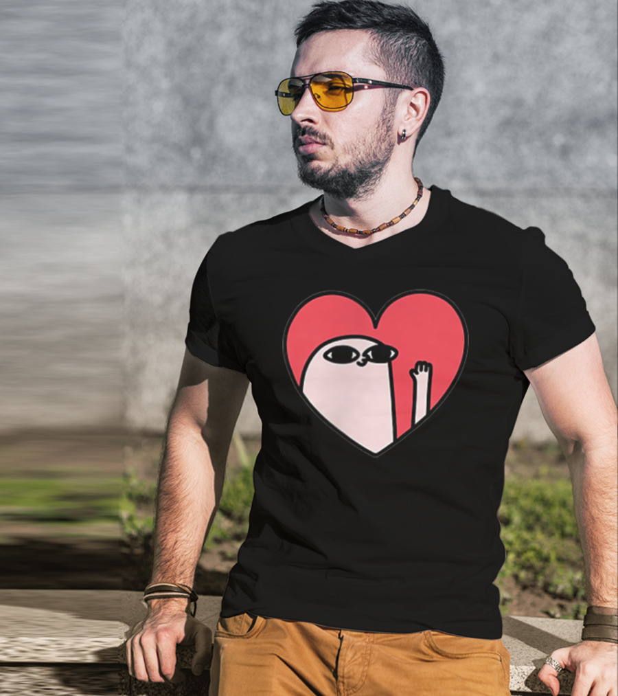 Ketnipz Heart Cartoon Character In T-Shirt