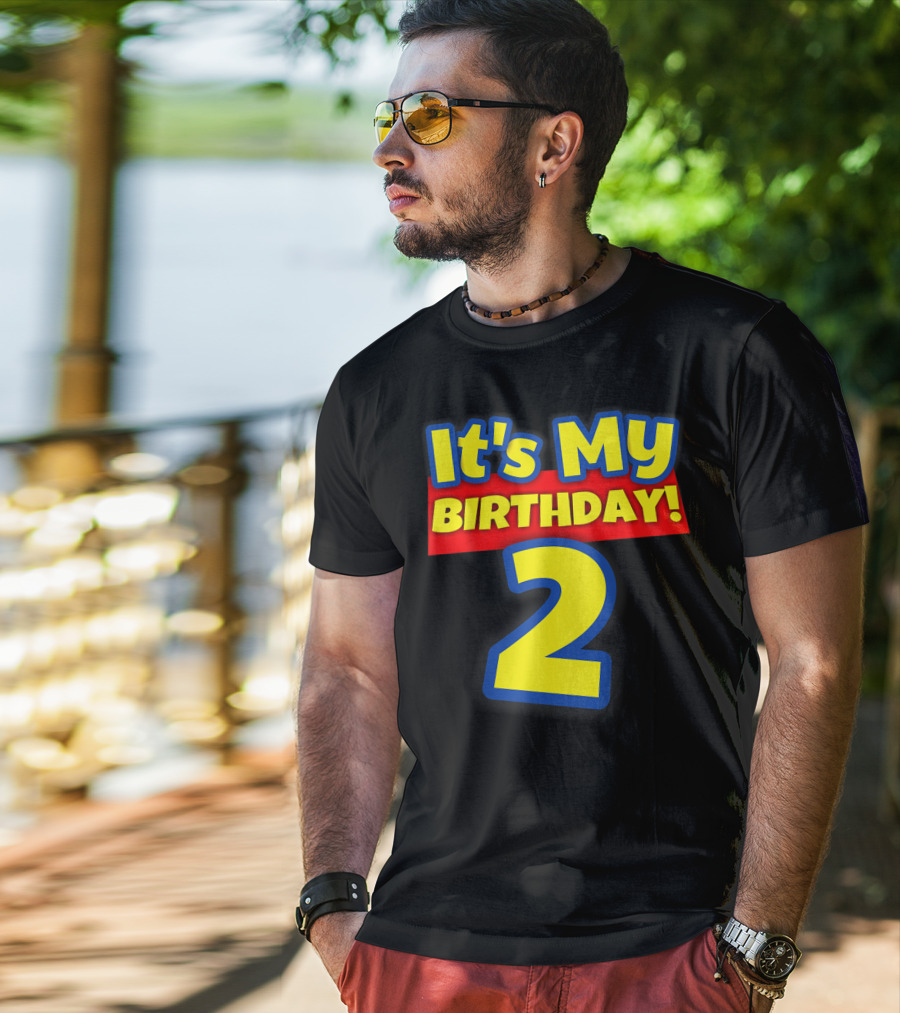 Kids 2 Year Old Birthday Boys And Girls It's My Birthday 2 T-Shirt