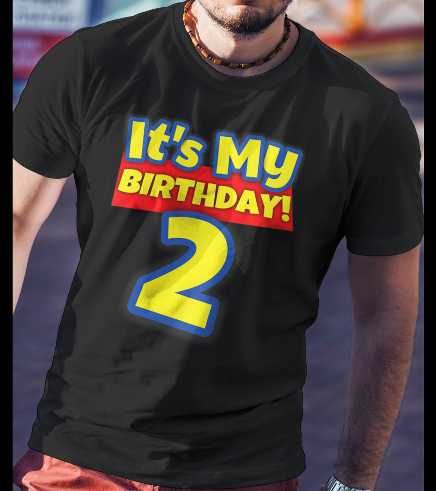 Kids 2 Year Old Birthday Boys And Girls It's My Birthday 2 T-Shirt
