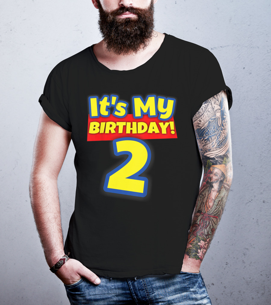 Kids 2 Year Old Birthday Boys And Girls It's My Birthday 2 T-Shirt
