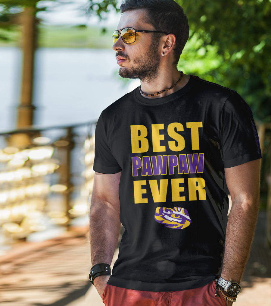 Best Pawpaw Ever LSU Tigers Fan T-Shirt