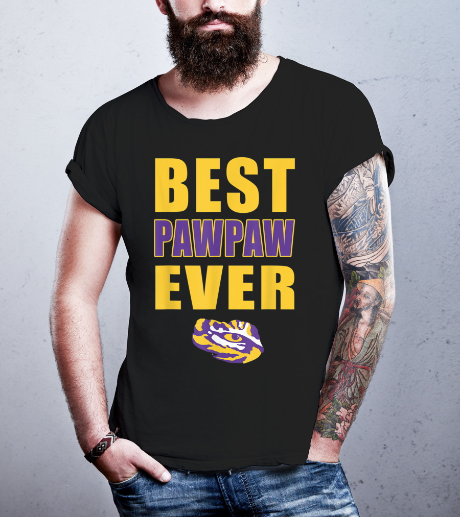 Best Pawpaw Ever LSU Tigers Fan T-Shirt