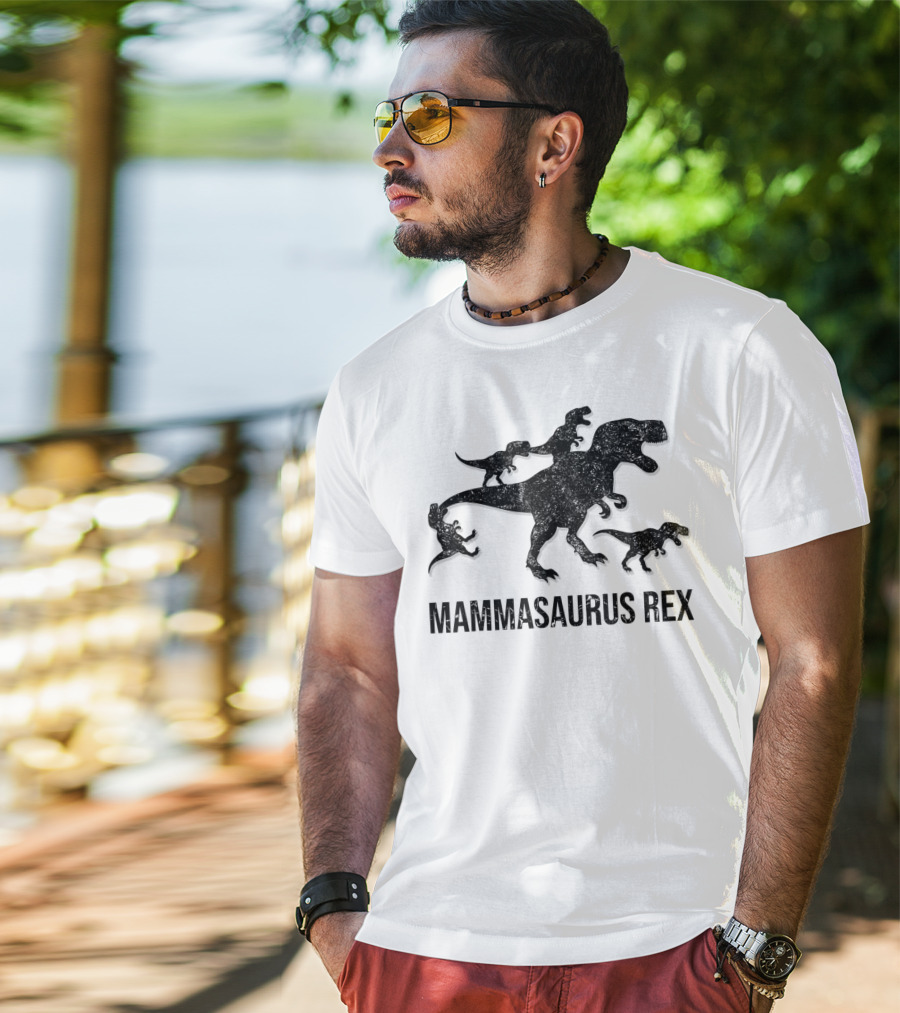 Mammasaurus Rex Dinosaur Family T-Shirt