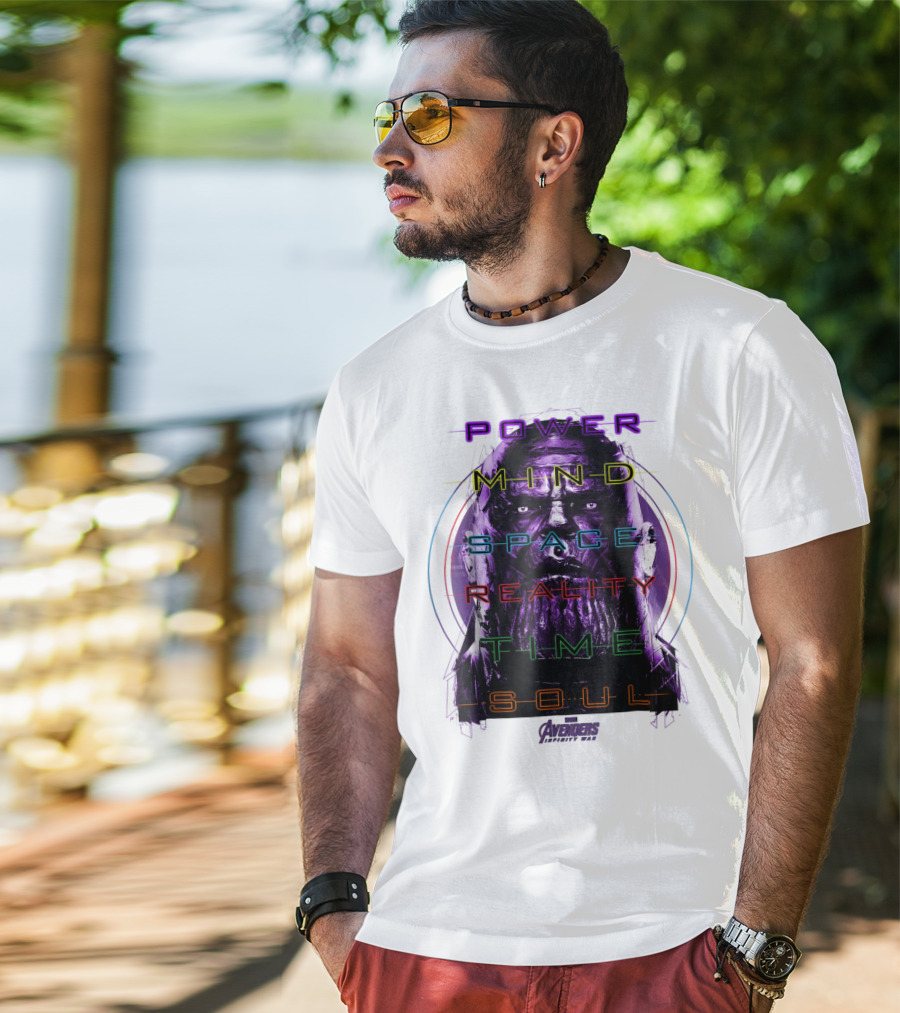 Marvel Avengers Infinity War Thanos Power Mind Space Reality Time Soul T-Shirt