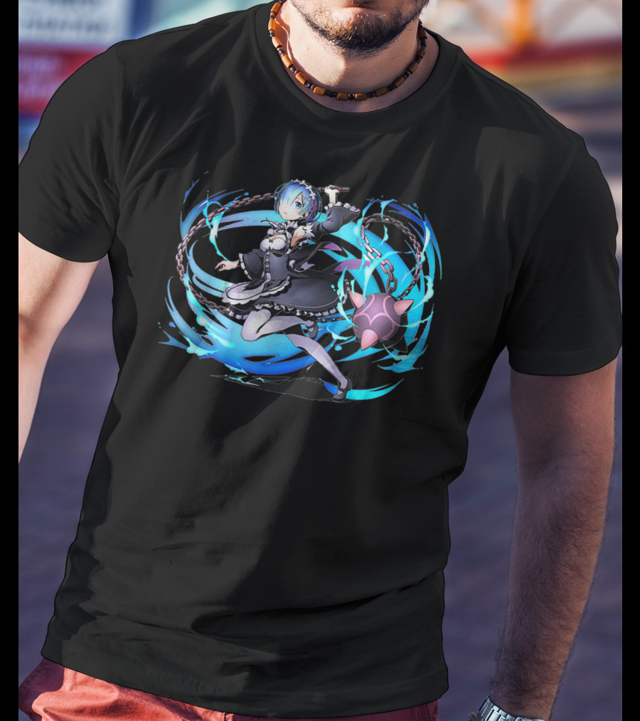 Re Zero Anime Ram Character Dynamic T-Shirt