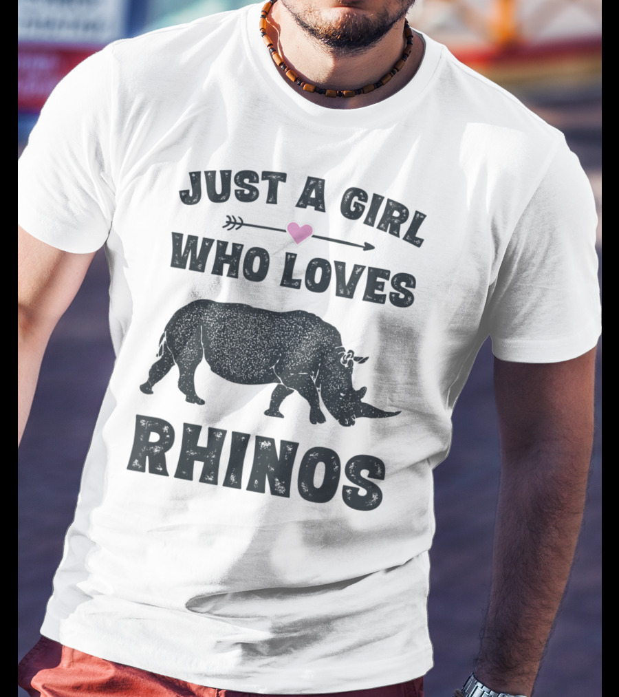 Just A Girl Who Loves Rhinos T-Shirt