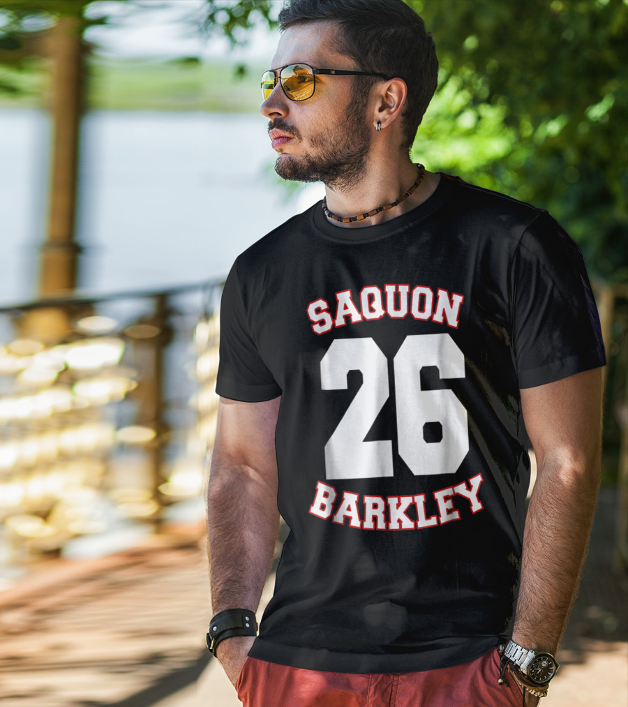 Saquon Barkley 26 New York Vintage Football Sport T-Shirt