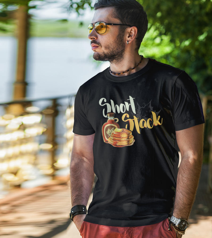 Short Stack Maple Syrup Pancakes T-Shirt