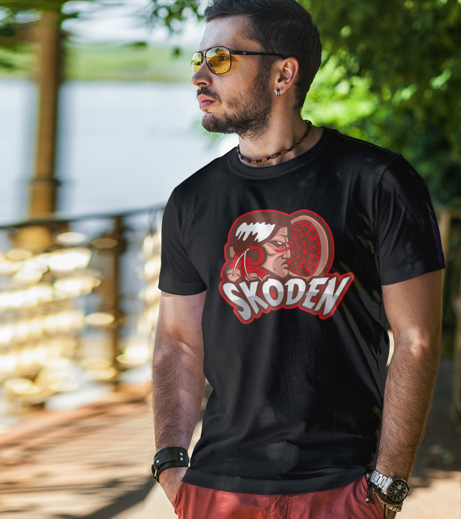 Skoden Stickball Lacrosse Let's Go Then Native American Inspired T-Shirt
