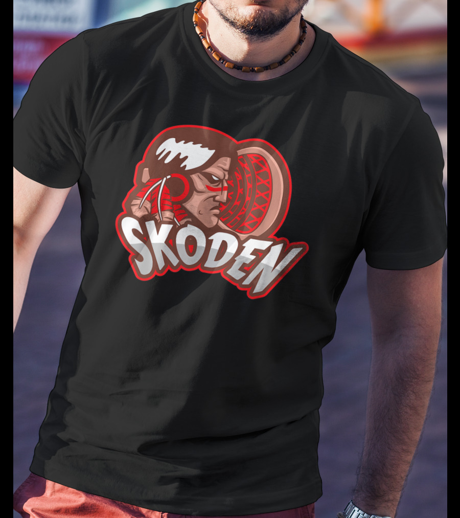 Skoden Stickball Lacrosse Let's Go Then Native American Inspired T-Shirt