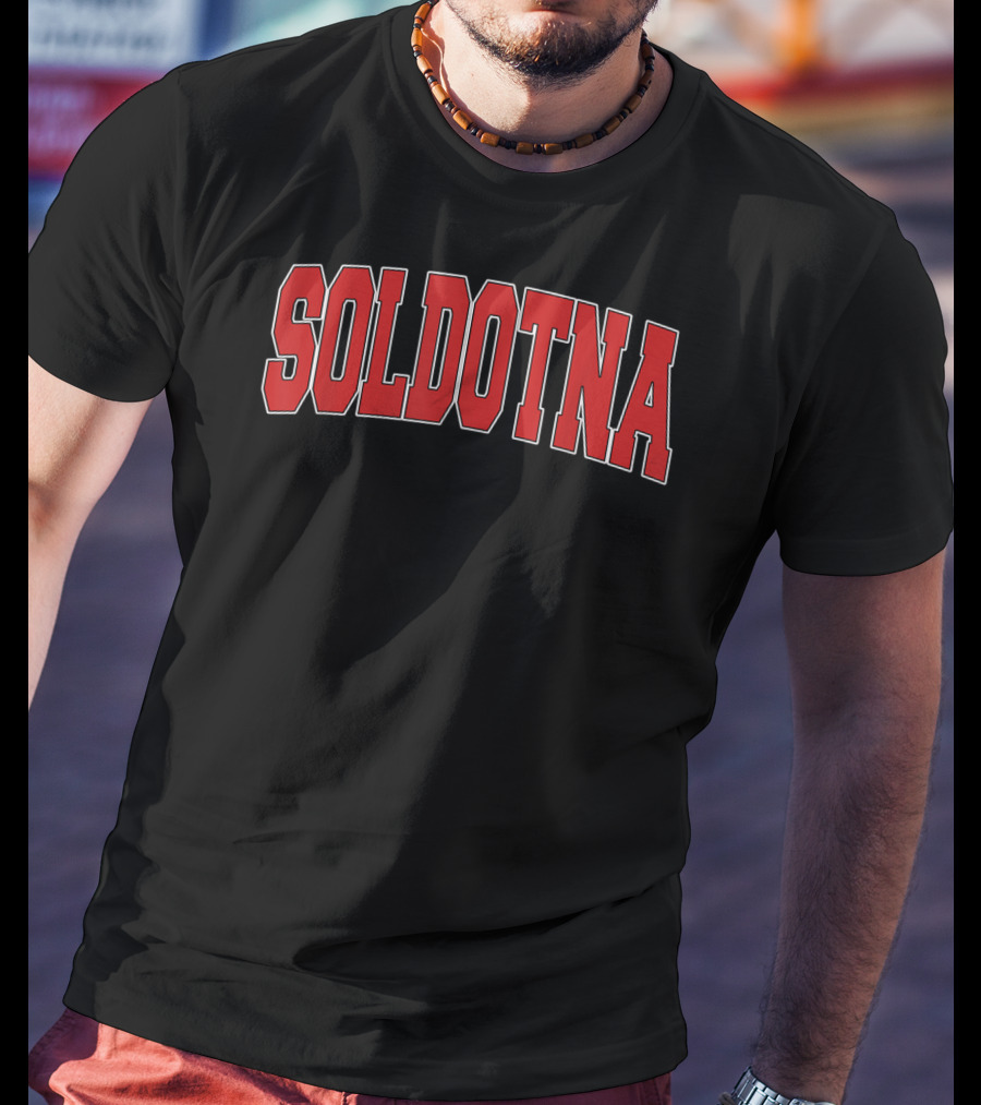 Soldotna AK Alaska Varsity Style USA Athletic Arch T-Shirt