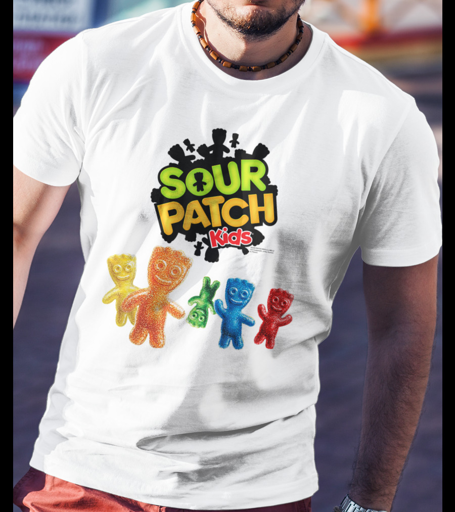 Sour Patch Kids Candy Colorful Characters T-Shirt
