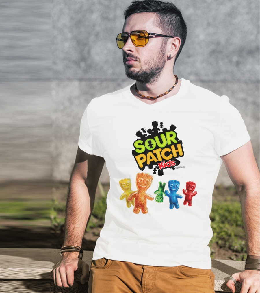 Sour Patch Kids Candy Colorful Characters T-Shirt