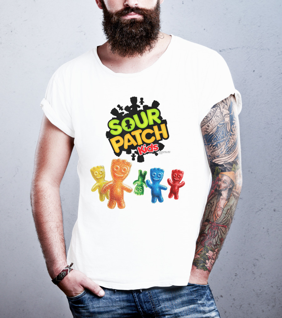 Sour Patch Kids Candy Colorful Characters T-Shirt