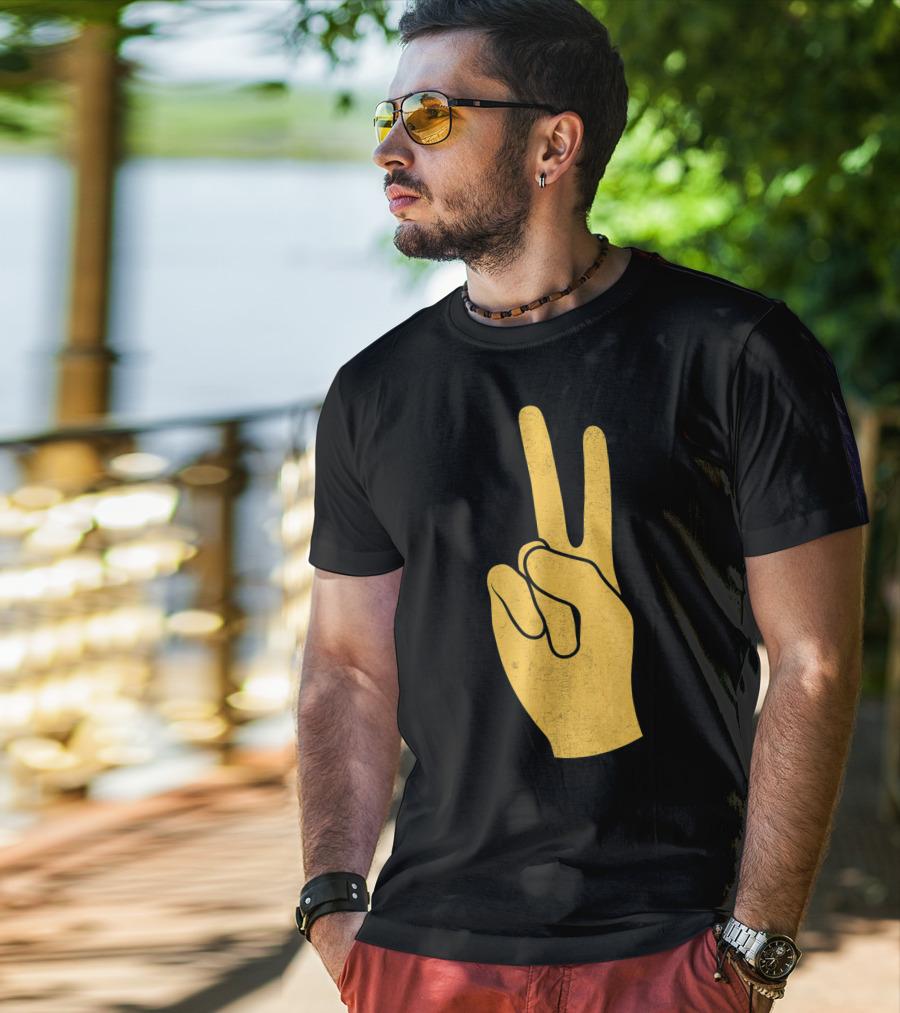 Southern California Victory Yellow Peace Sign T-Shirt