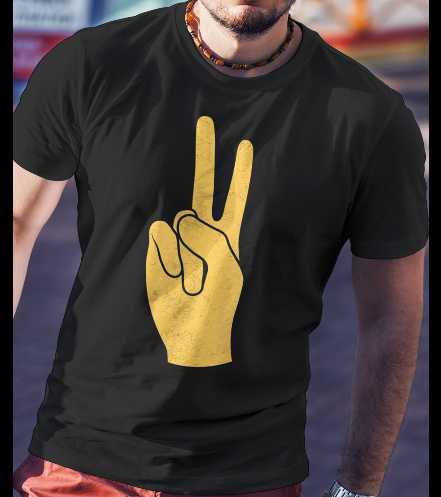 Southern California Victory Yellow Peace Sign T-Shirt