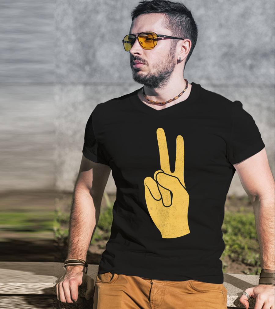 Southern California Victory Yellow Peace Sign T-Shirt