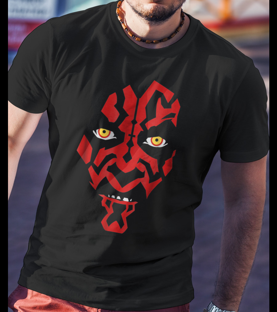 Star Wars Darth Maul Creeping Hooded Face T-Shirt