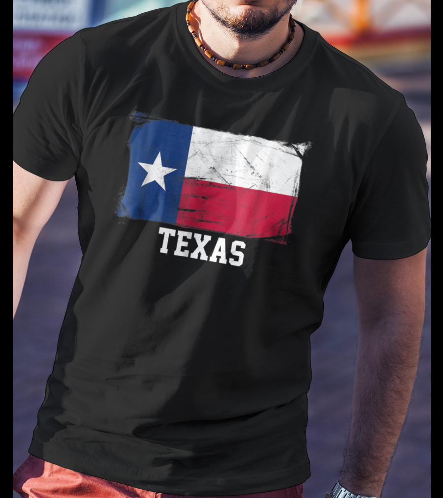 Texas Vintage Distressed Flag United States Iconic T-Shirt