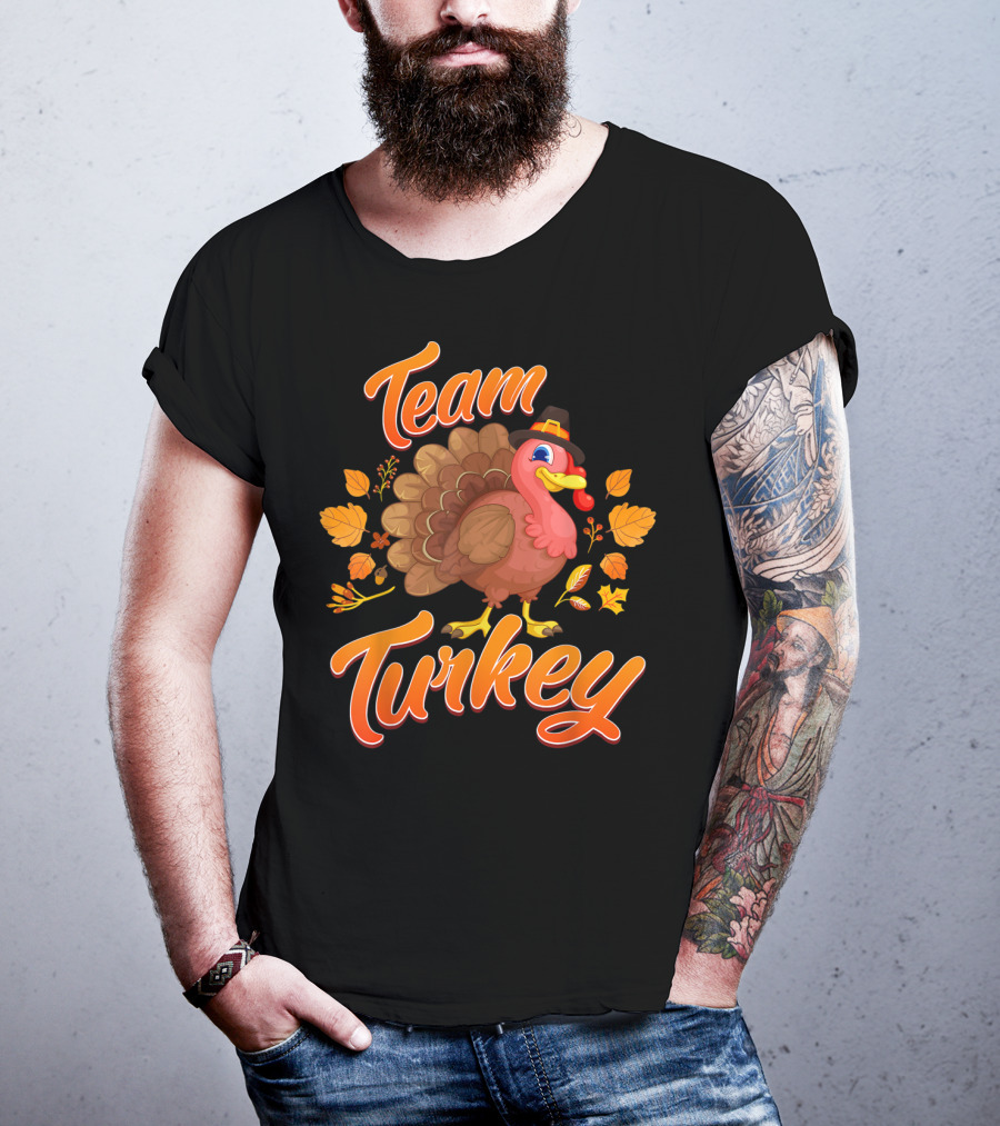 Team Turkey Thanksgiving Family T-Shirt