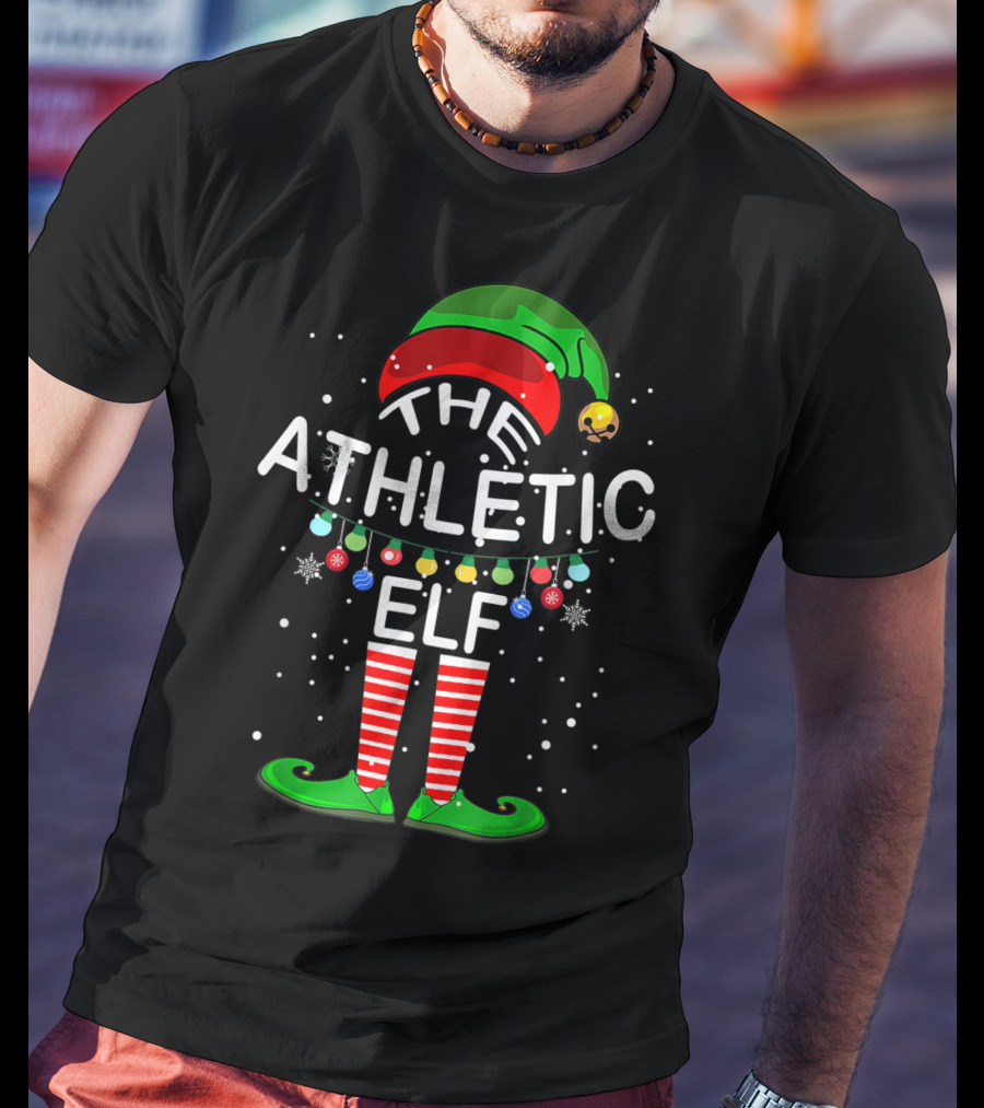 The Athletic Elf Family Christmas Matching Group Holiday T-Shirt