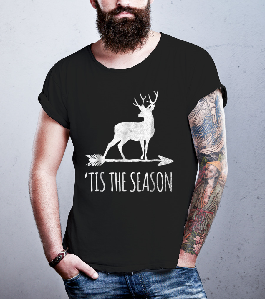 Tis The Season Funny Deer Bow Hunting Arrow T-Shirt