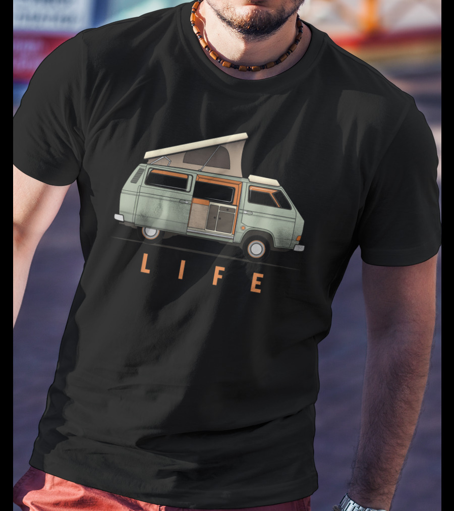 Van Life Camper Adventure Vintage Nomads Life T-Shirt