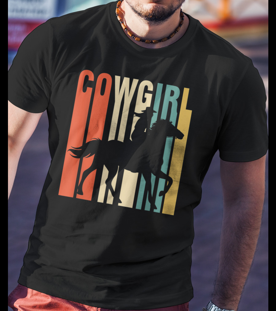 Cowgirl Silhouette Horse Rider T-Shirt