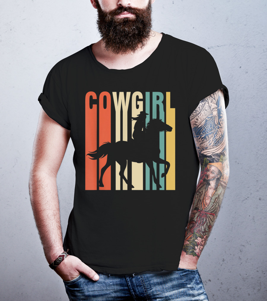 Cowgirl Silhouette Horse Rider T-Shirt