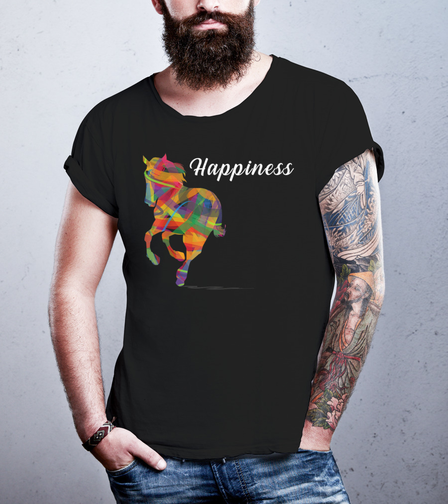 Happiness Colorful Cute Horse T-Shirt