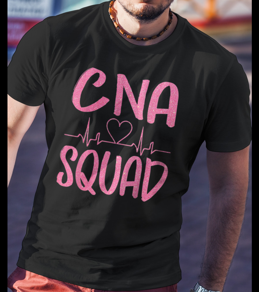 CNA Squad Heartbeat Love Certified Nursing Assistant T-Shirt