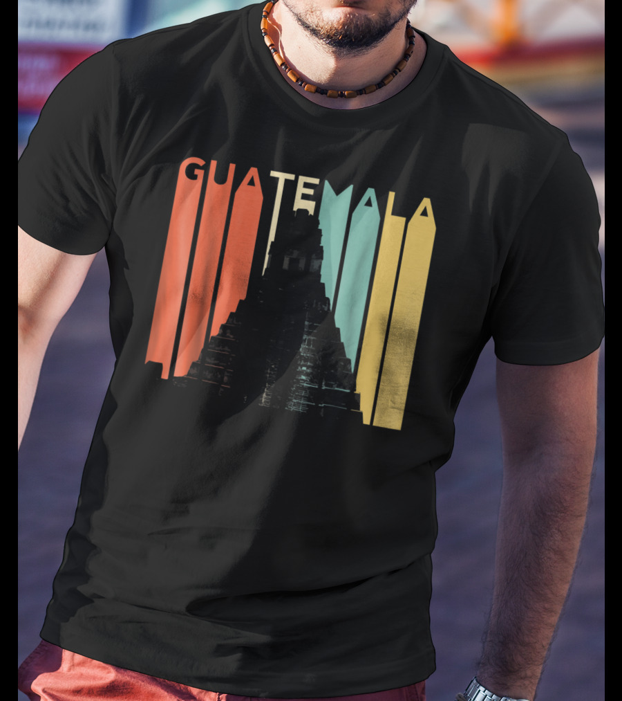 Guatemala Chapin Atitlan Tikal Maya Mayan Pyramid T-Shirt