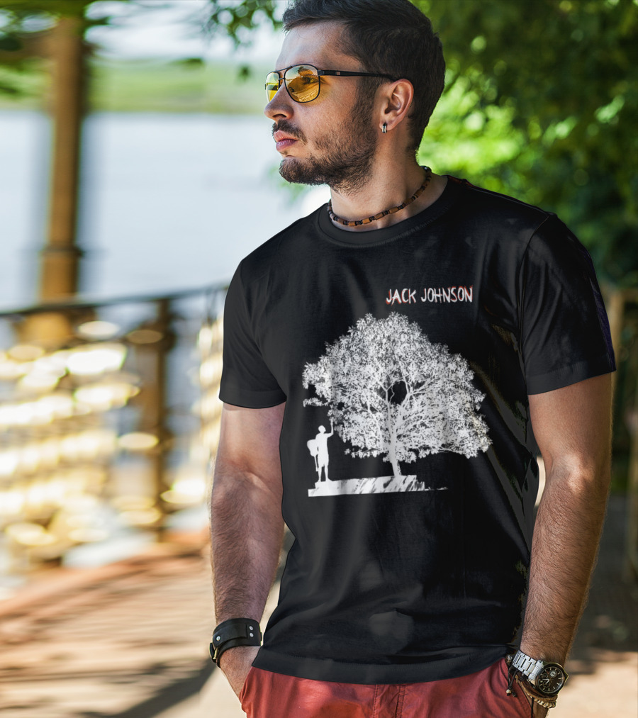 Jack Johnson Silhouette Under Tree T-Shirt