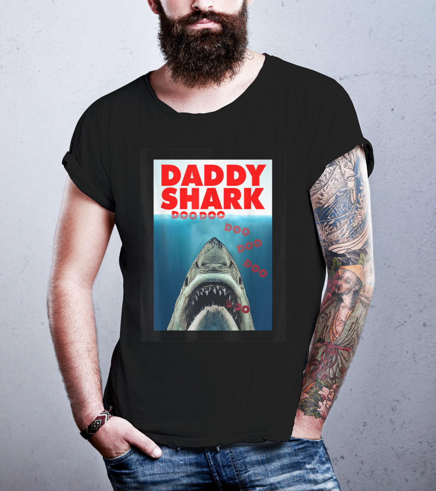 Daddy Shark Doo Doo Doo Jaws T-Shirt