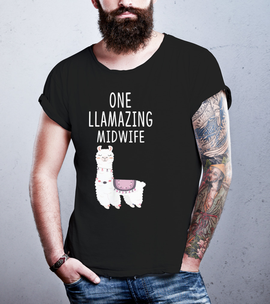 One Llamazing Midwife Llama T-Shirt
