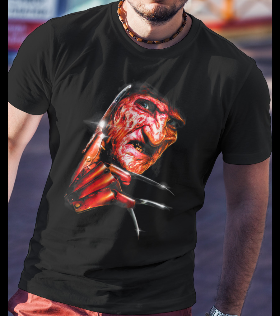 Nightmare On Elm Street Freddy Krueger Claw Face T-Shirt