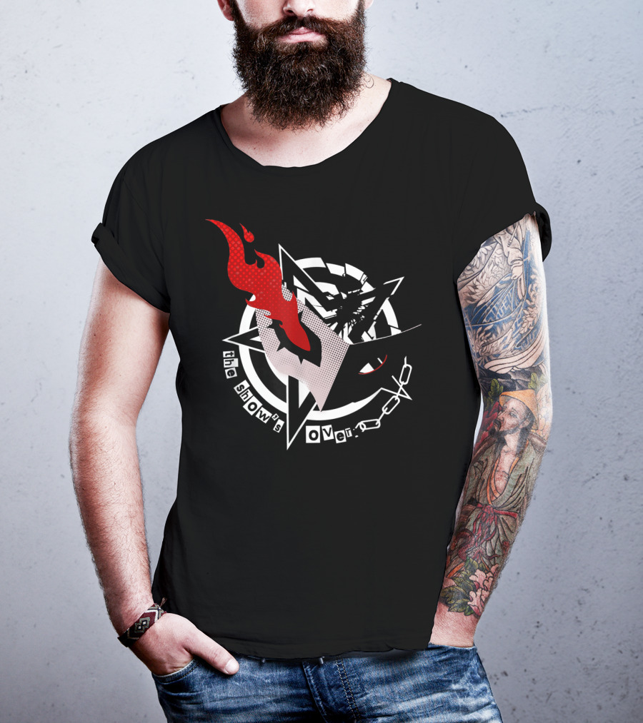 Persona 5 The Show's Over Mask Star Chains T-Shirt