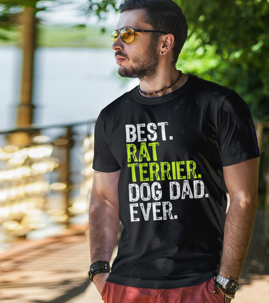 Best Rat Terrier Dog Dad Ever T-Shirt