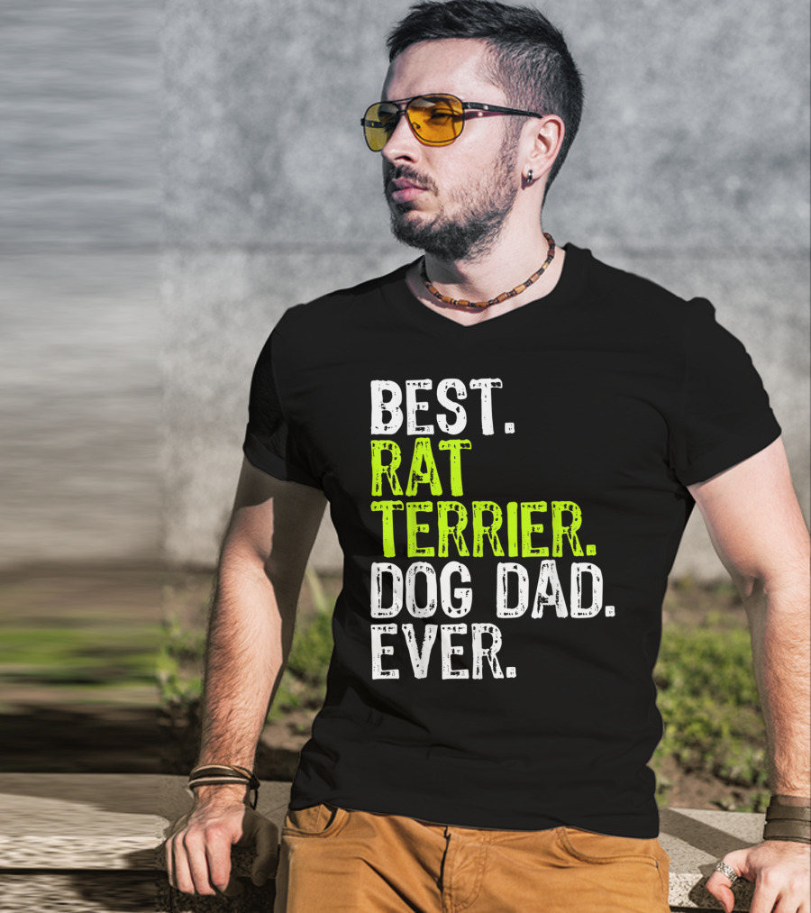 Best Rat Terrier Dog Dad Ever T-Shirt