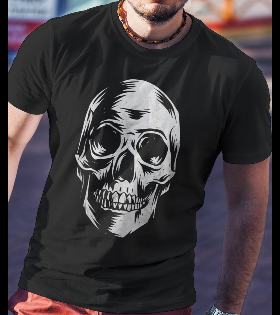 Skull Distressed Vintage Hall T-Shirt