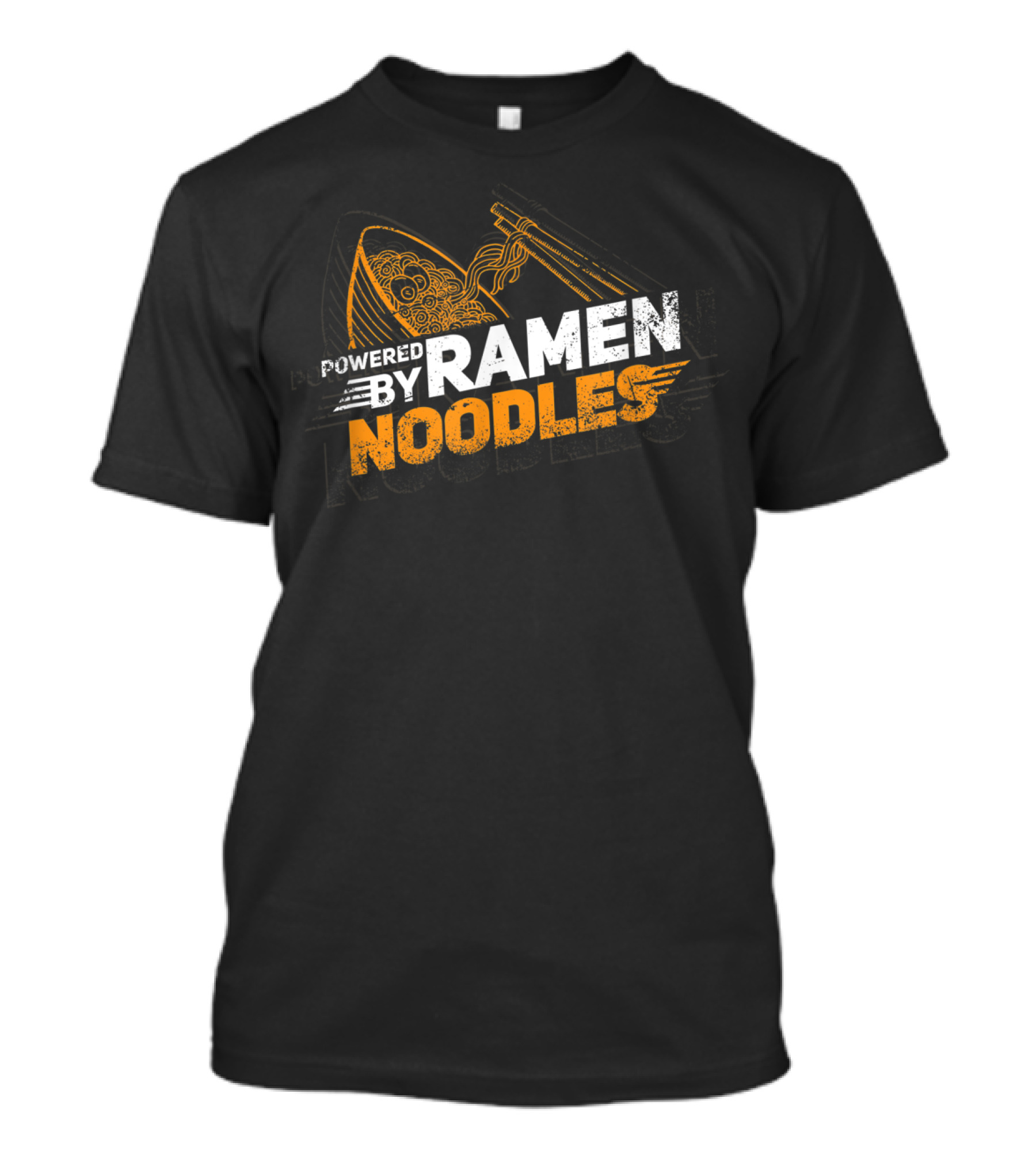 Powered By Ramen Noodles Japanese Kawaii T-Shirt