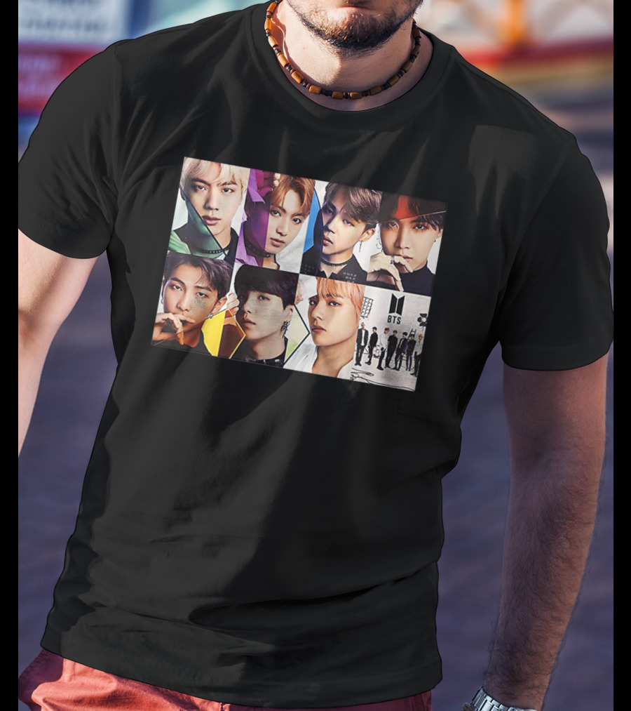 BTS Members Collage K Pop Fans T-Shirt