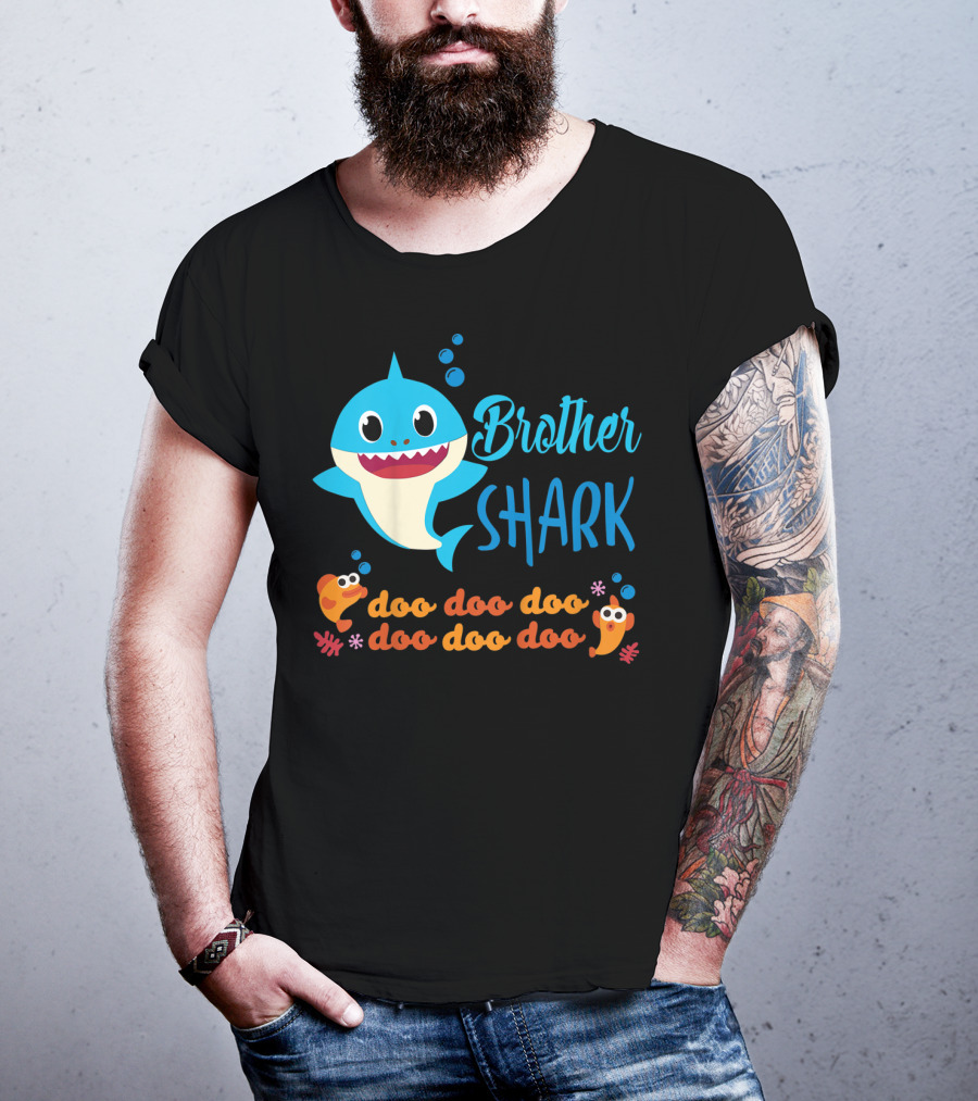 Brother Shark Doo Doo Doo Kids Baby Shark T-Shirt